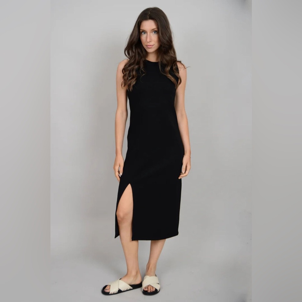NWT RD‎ Style Adina Soft Knit Black Sleeveless Dress